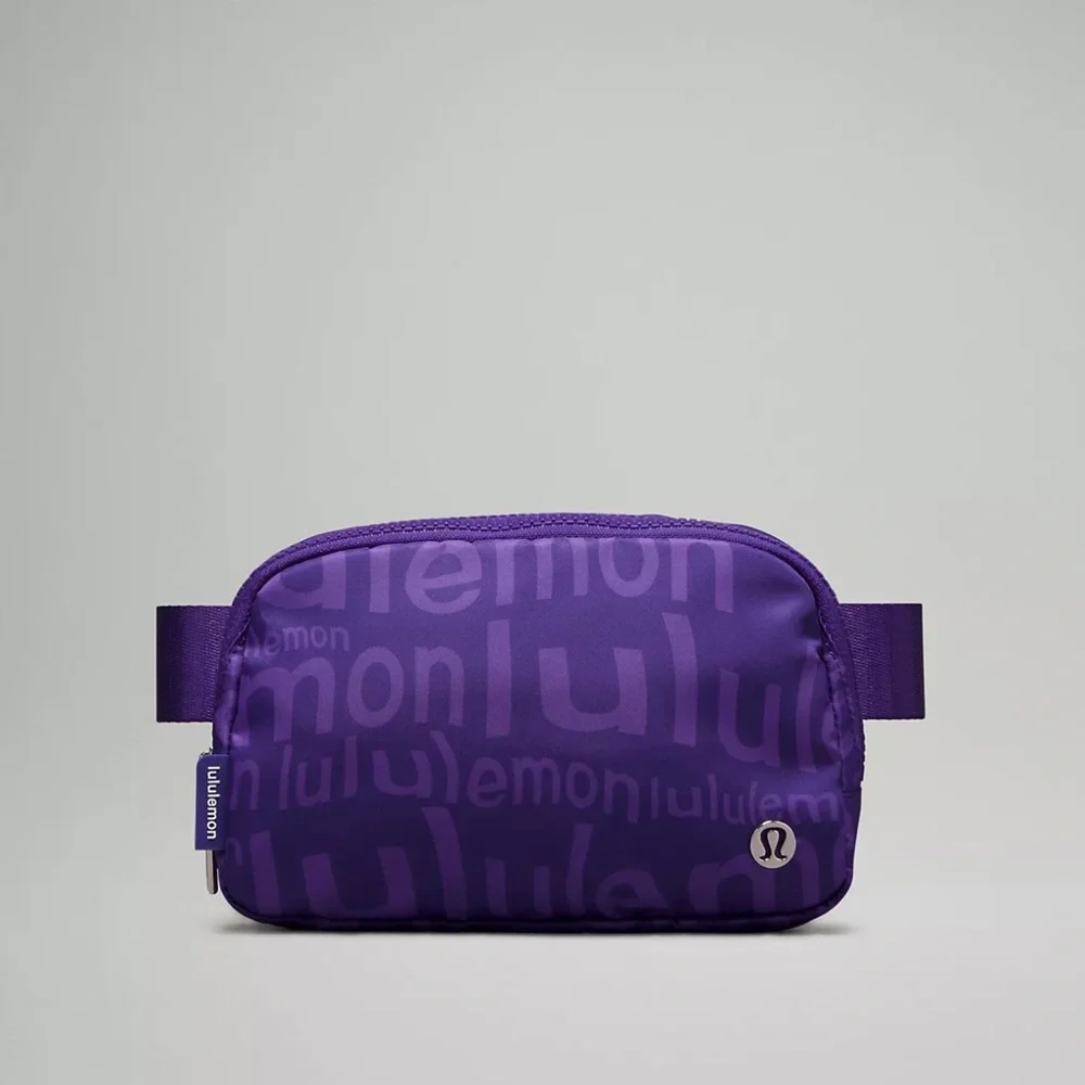 Lululemon 🍋 New everywhere belt bag Wobbly Wordmark , Atomic Purple Petrol NWT - Picture 1 of 7